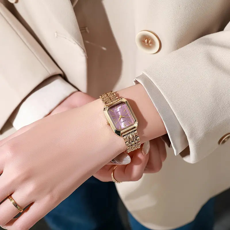 Regalia Link Watch Gold, view 4 - Elena Harper