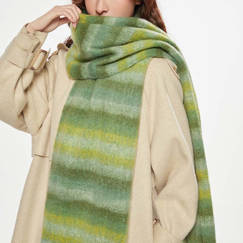 Warm Striped Scarf