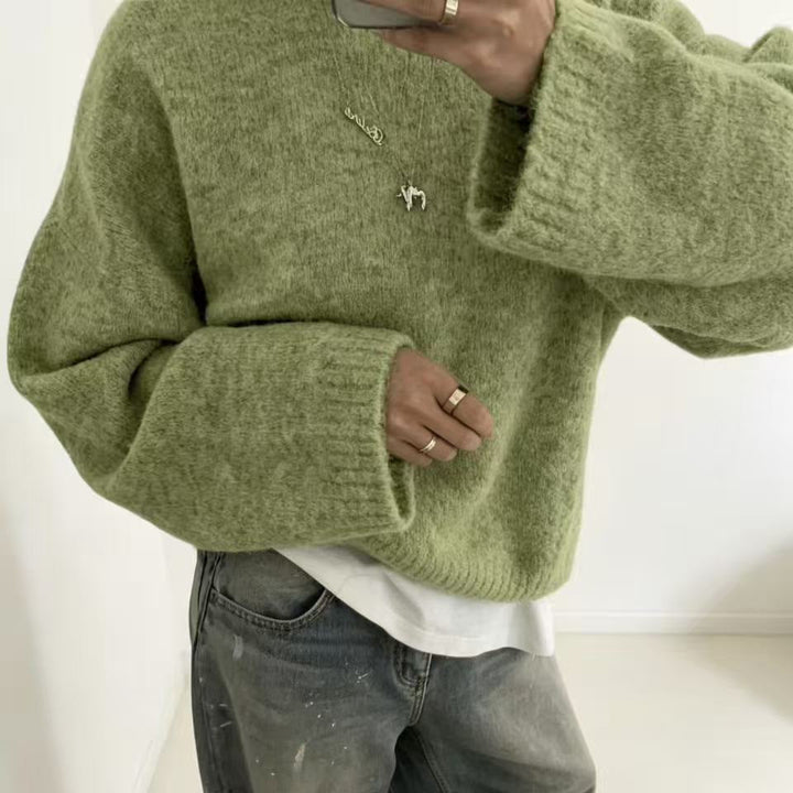 Loose Women's Knit Sweater - Soft and Easy to Wear