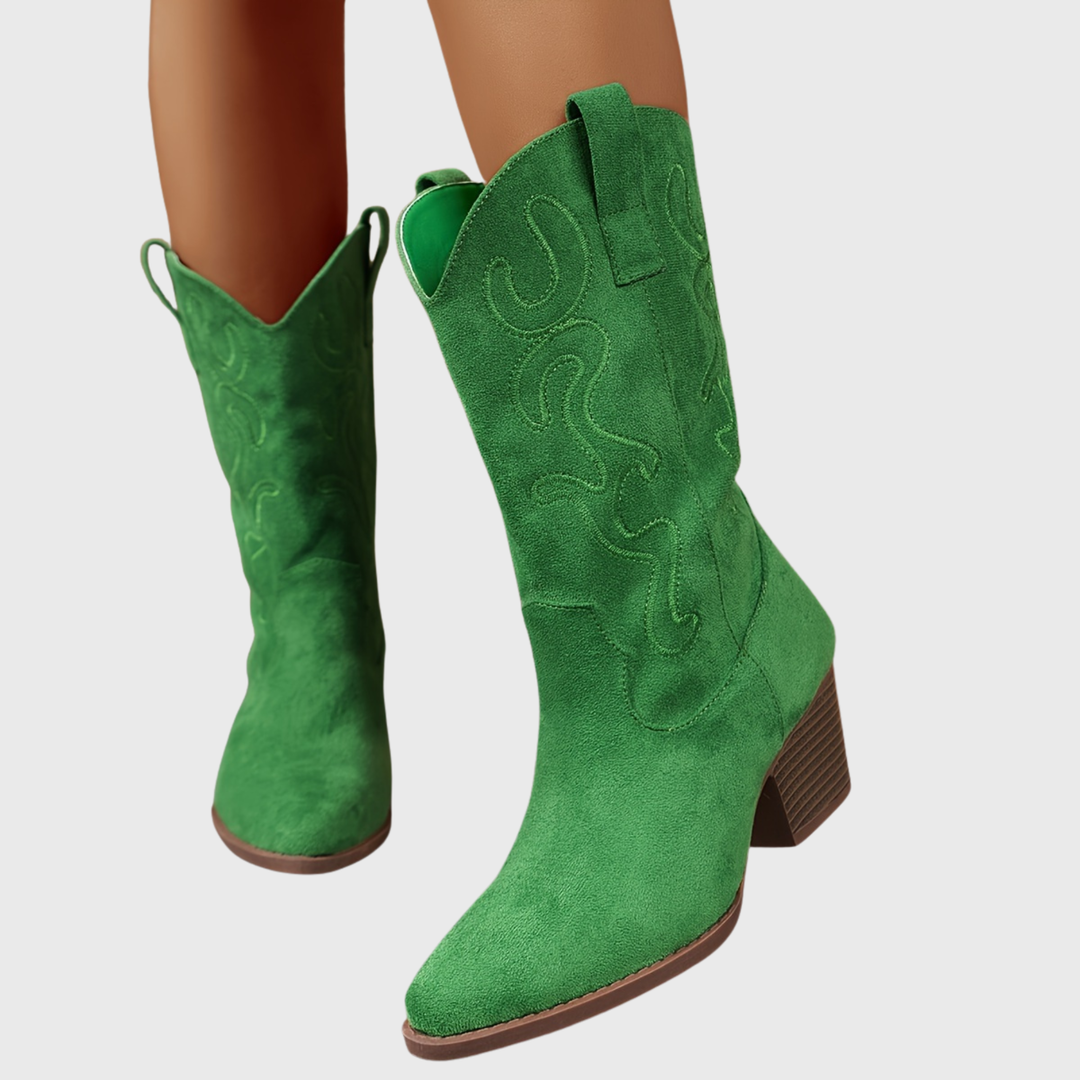 Jolene | Eye-catching Western Cowboy Boots with Wide Calf Width