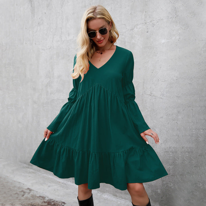 Lorna Kirkbridge | Mint Tiered Bell Sleeve Mini Dress For Women