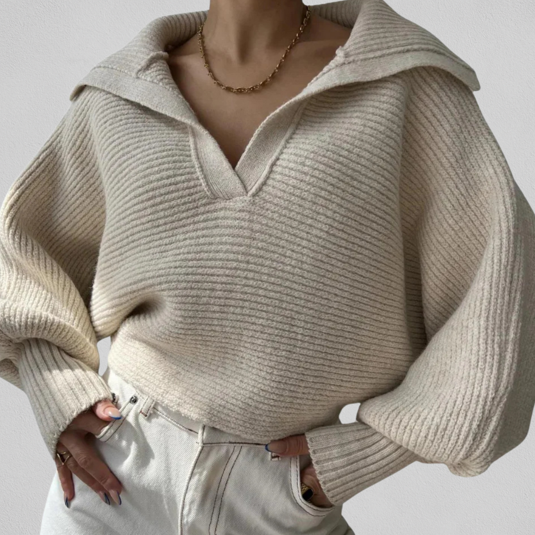 Women's V-Neck Sweater - Soft and Easy