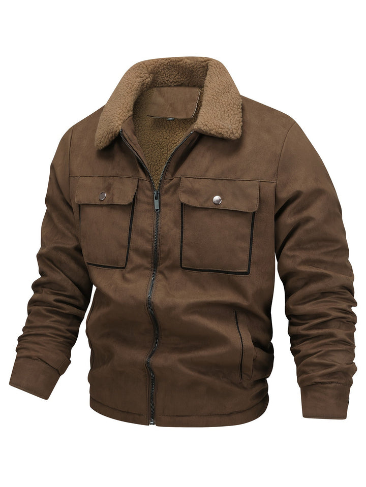 Rhys Fleece-Lined Winter Jacket, view 3 - Elena Harper
