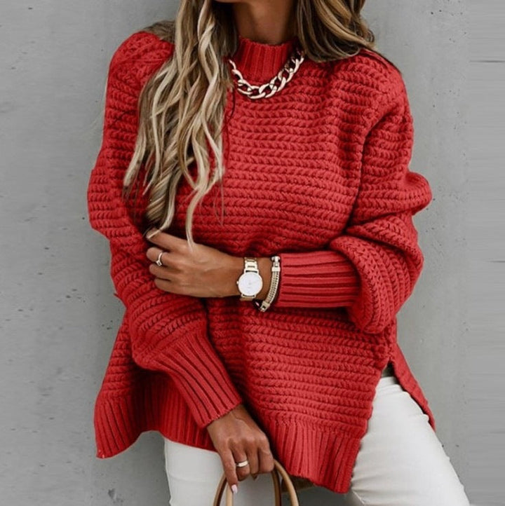Women's Knit Sweater - Casual and Comfortable Long Sleeves