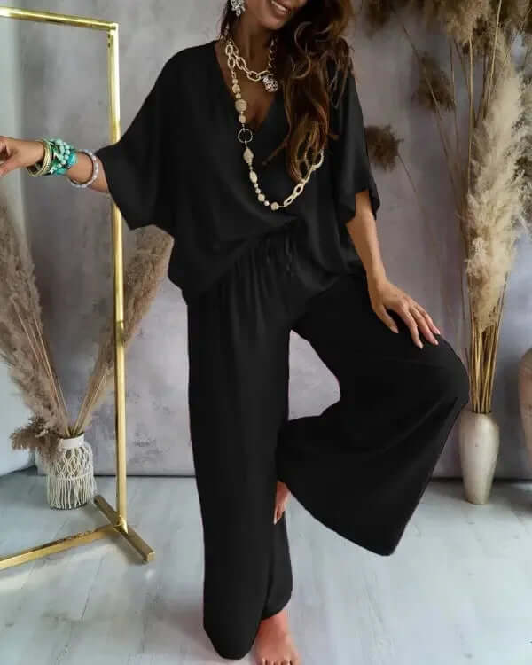 Women's Lightweight Two-Piece Summer Set, view 5 - Elena Harper