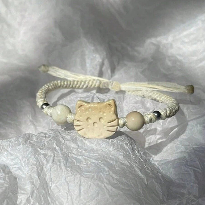 Cartoon Cat Woven Bracelet