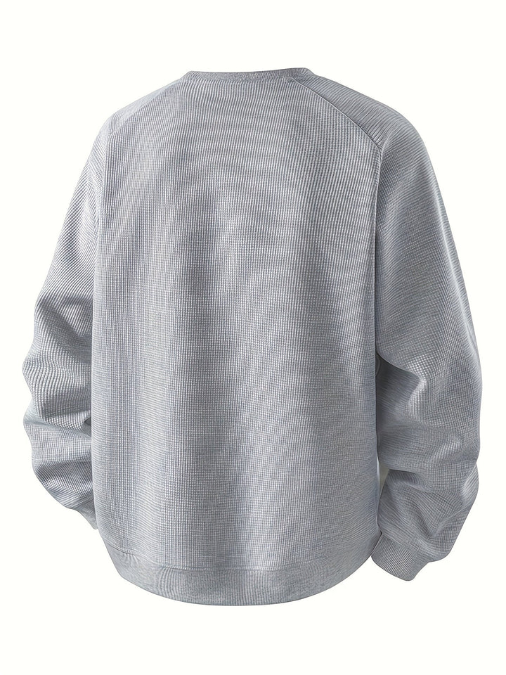 Sheldon Color-Block Round Neck Sweatshirt - Elena Harper