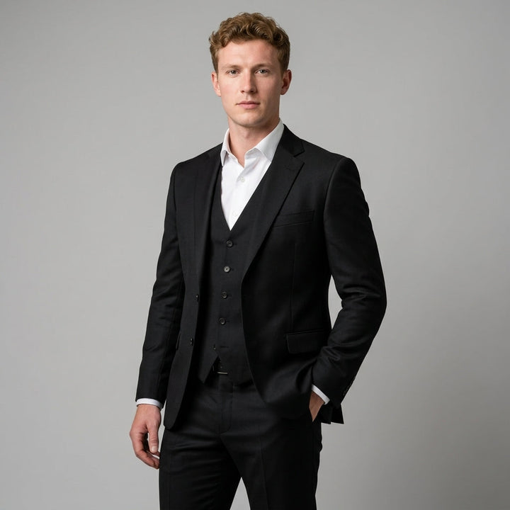 Harrington Oxford Men formal three-piece suit slim fit, view 5 - Elena Harper