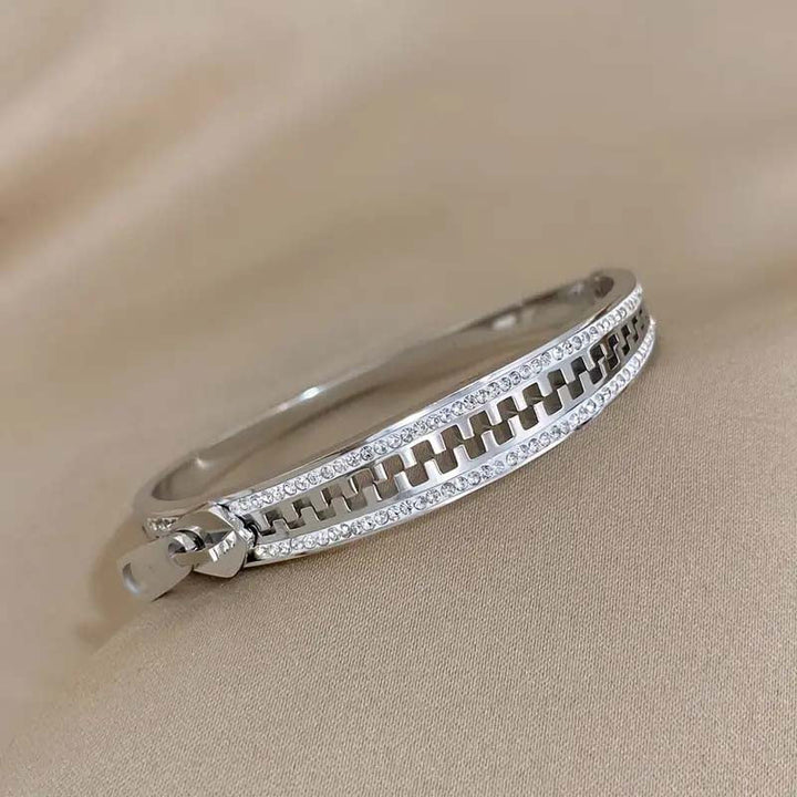 Vintage Zipper Closure Bracelet