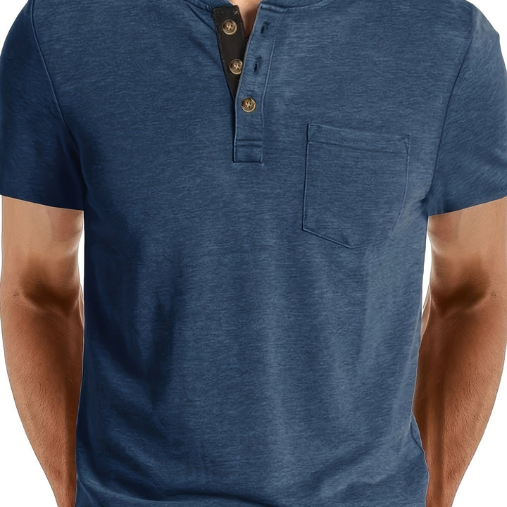 LAURENT MONACO | MEN'S HENLEY T-SHIRT