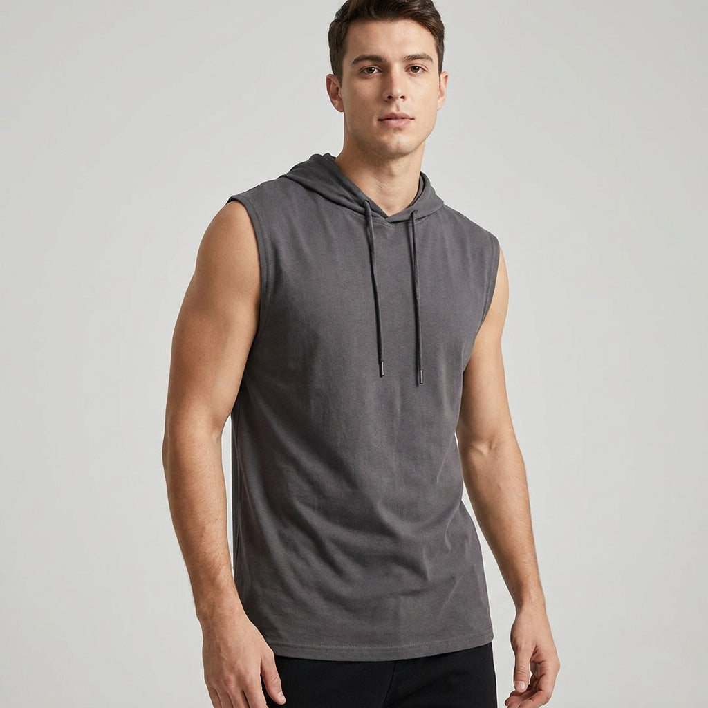 HARRINGTON OXFORD | SLEEVELESS HOODIE FOR MEN