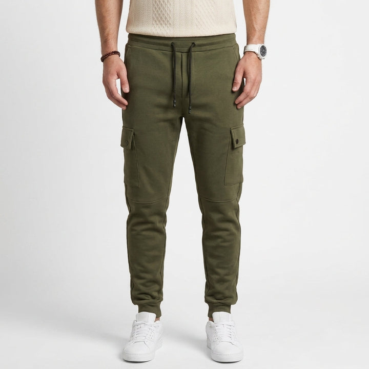 Stretch Cropped Jogger Trousers For Men