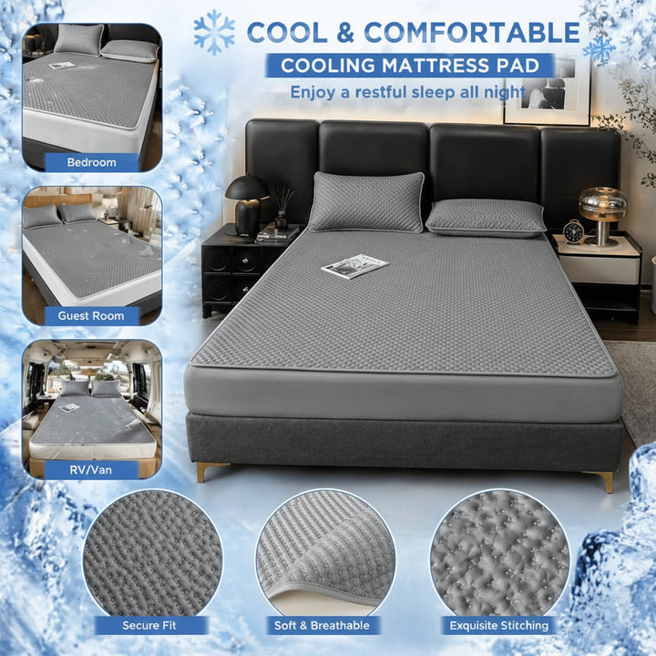 Foldable Cooling Mat for Bed - Breathable Summer Sleeping Mat
