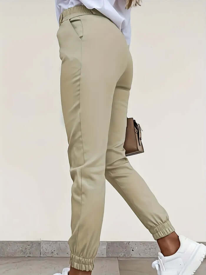 Stretch Trouser Suit with Pockets, view 2 - Elena Harper