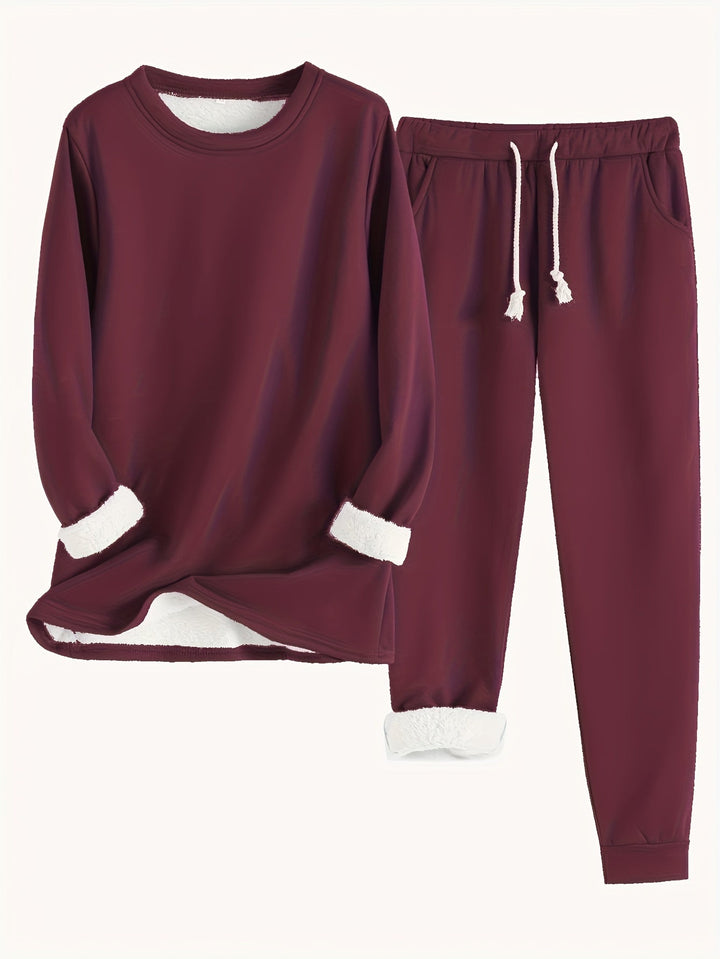 RILEY – COZY FLEECE-LINED LOUNGE SET