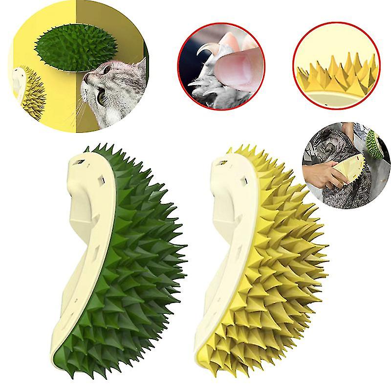 Gentle Cat Grooming Brush with Soft-Tipped Needles for Healthy Fur, view 2 - Elena Harper