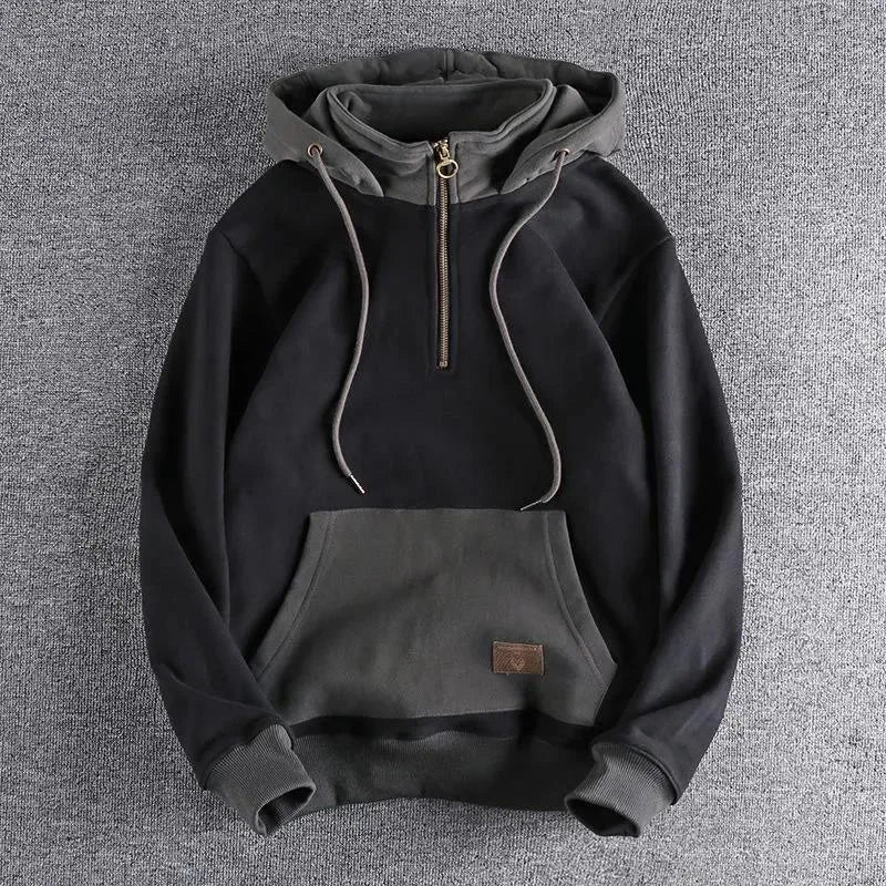 HARRINGTON OXFORD | TWO-TONE ZIP HOODIE FOR MEN