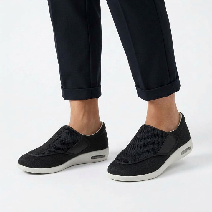 Slip-On Perforated Walking Shoes