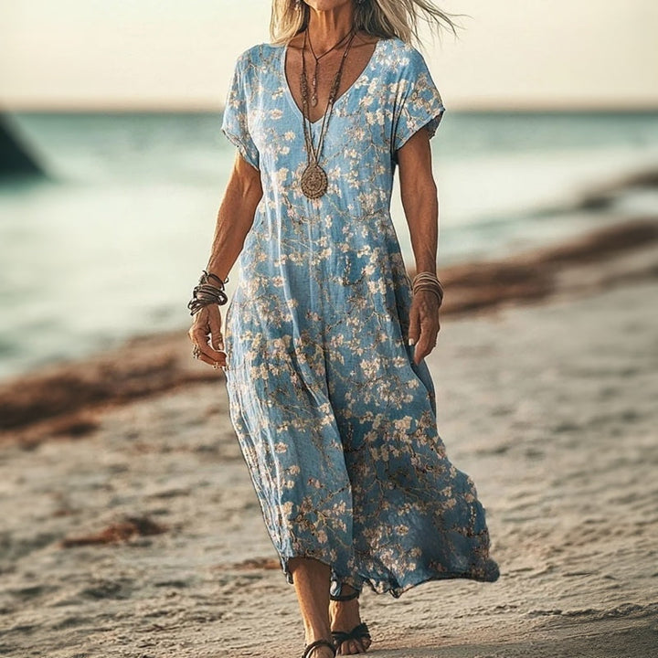Casual Floral Print Dress