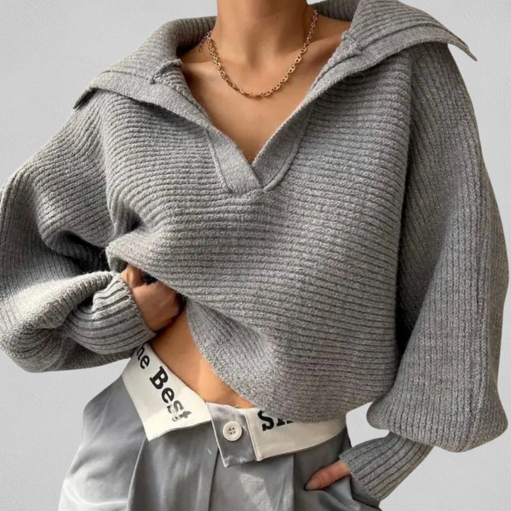 Women's V-Neck Sweater - Soft and Easy