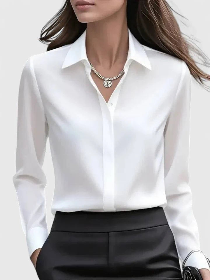 Elegant Melvaya™ top by Emma & Rose Cape Town, featuring a stylish design and quality fabric, shown on a model.