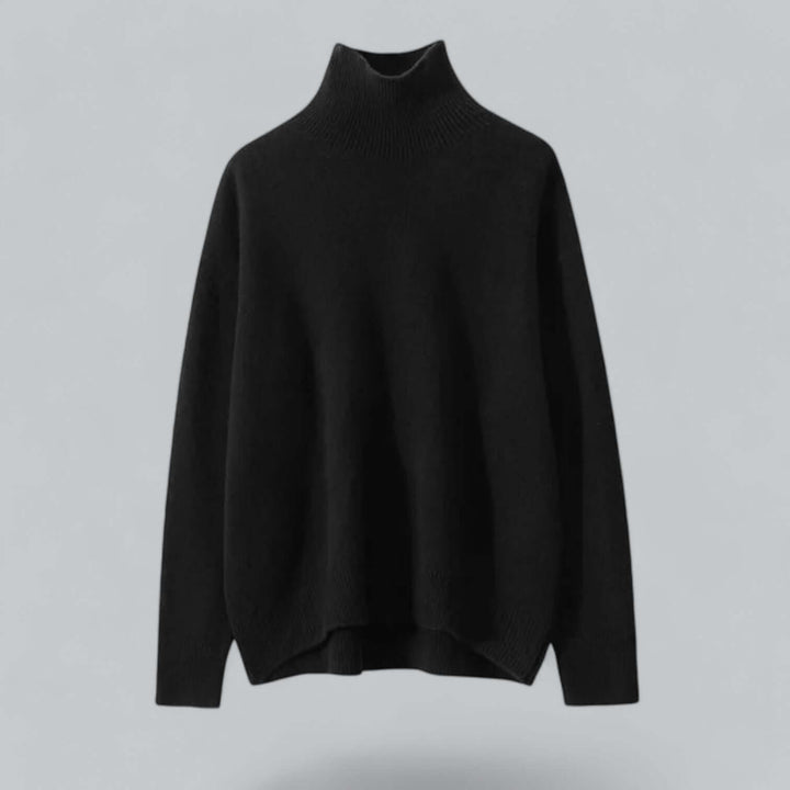 Women's Elegant Knitted Jumper Roll Neck Top