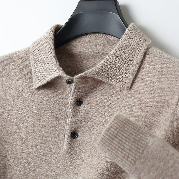 Kevin | Luxurious and Versatile Men's Cashmere Polo Shirt