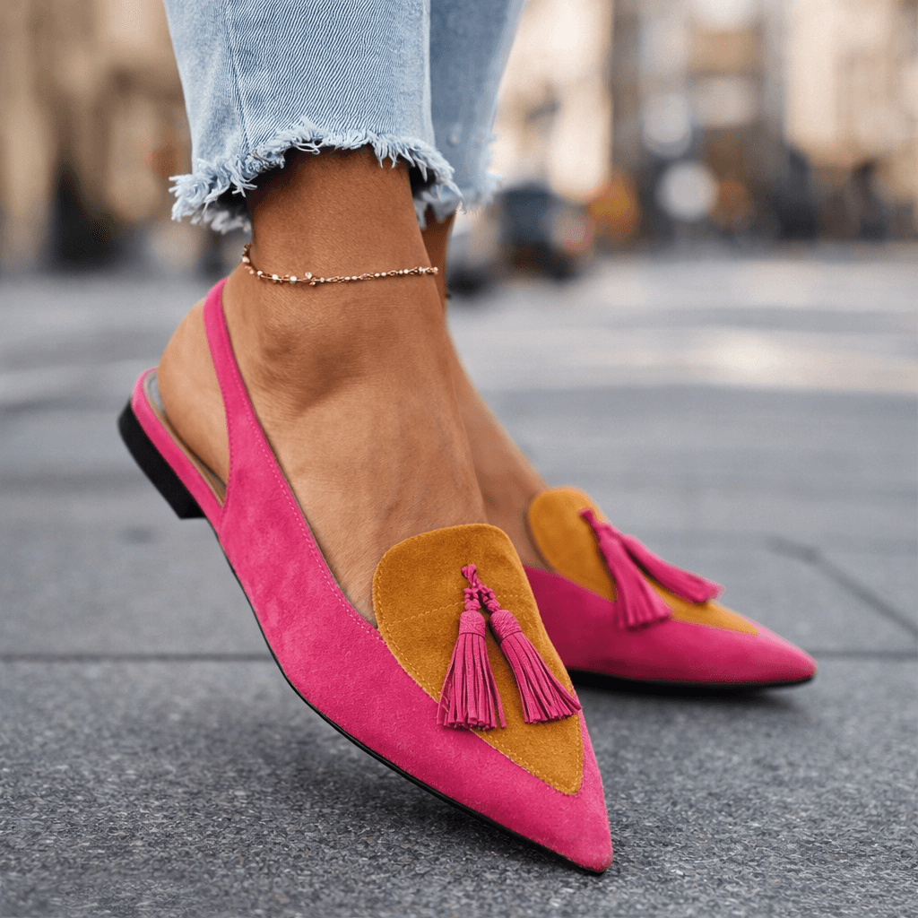 Eliza™ | Elegant Slingback Sandals with Tassels