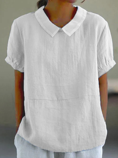 Amalie ™ - Relaxed Fit Blouse with Collar