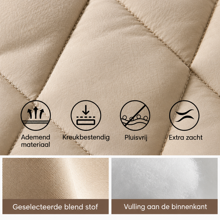 Nienke™ | Warm Padded Jacket with Knitted Sleeves