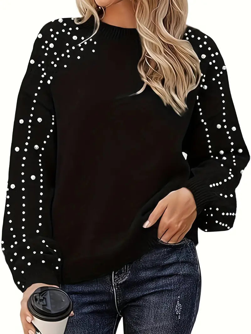 EMMA – PEARL CHARM KNIT SWEATER