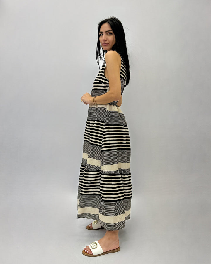 Margot™  |  Sleeveless Long Striped Dress