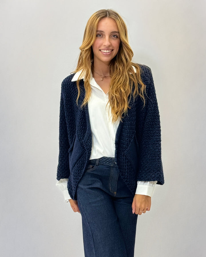 Yvette™  |  Chunky Knit soft luxurious fabrics Cardigan