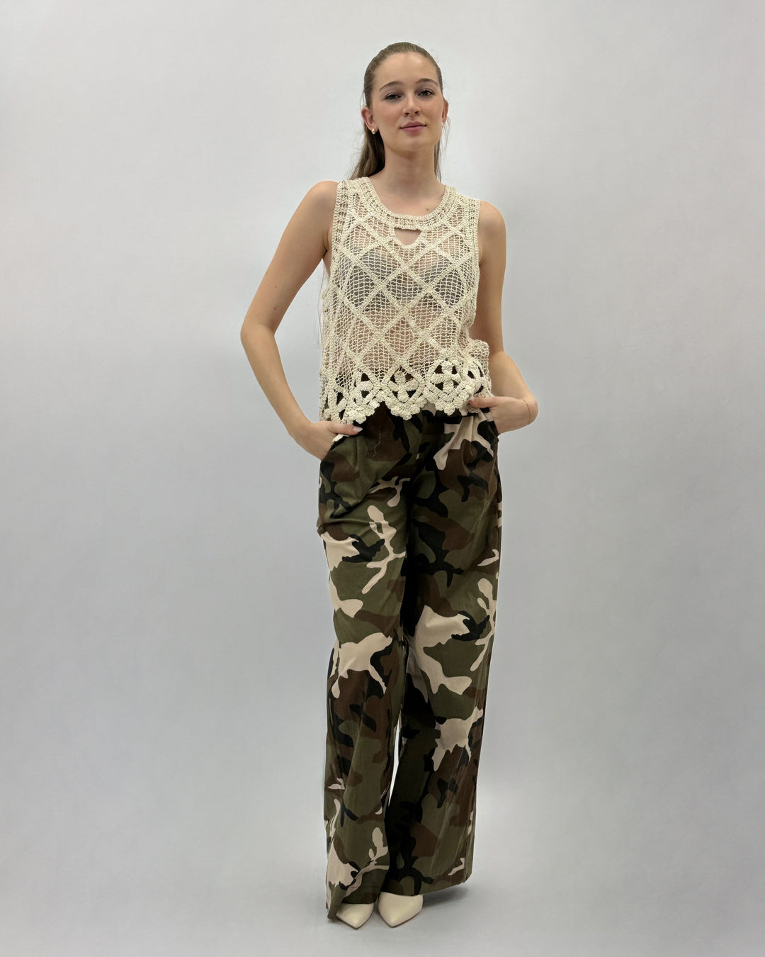 Ophelia™  |  Sleeveless Crochet Top