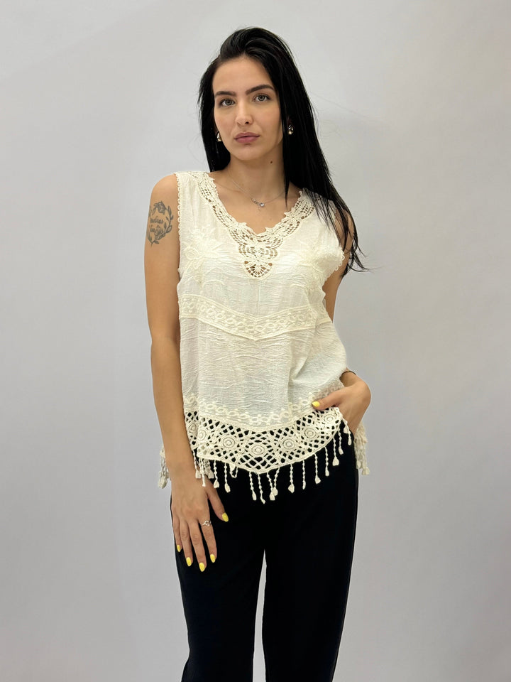 Greer™  |  soft luxurious fabrics Tank Top Embroidery