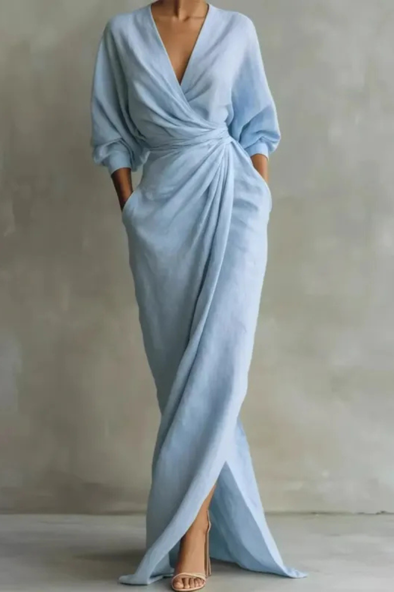 Nina™ | Stylish Wrap Maxi Dress