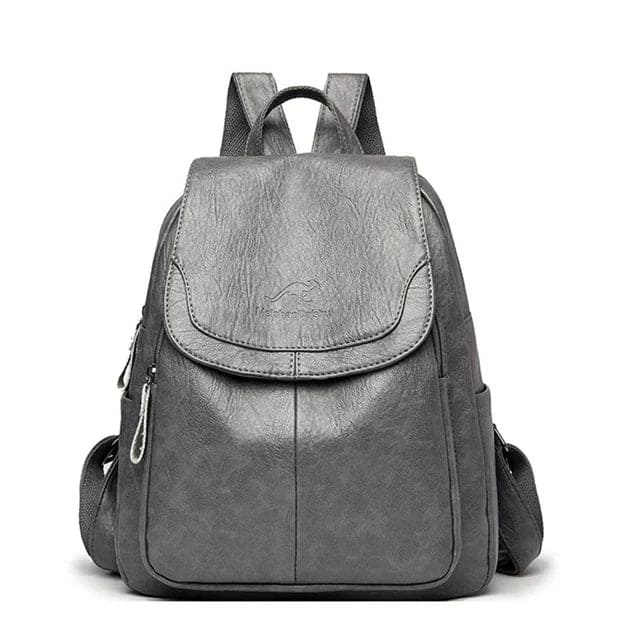 Durable Leather Backpack for Women with Timeless Style, view 4 - Elena Harper