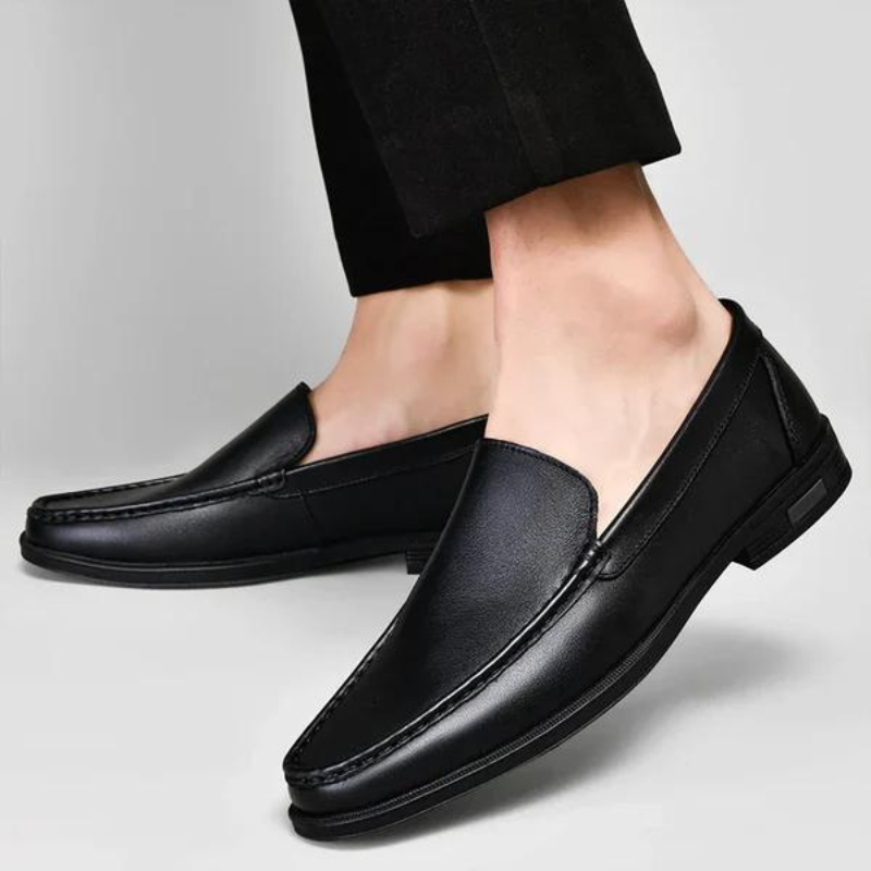 Men's Slip-On Loafers with Contrast Stitching