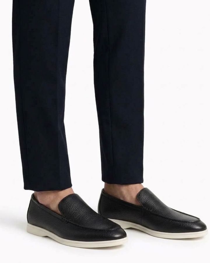 Slip-On Loafers with Stitching for Men