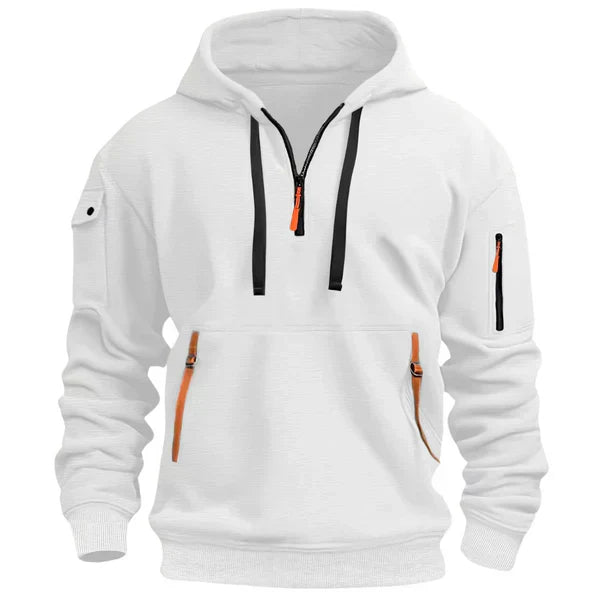 Men's Hoodie with Modern Cut and Flattering Silhouette with Hood