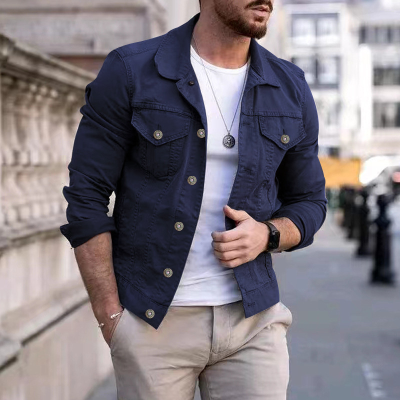Men's Classic Dyed Denim Jacket - Timeless & Versatile Style