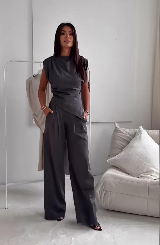 Soft Casual Two-Piece Set for Women – Everyday Elegance