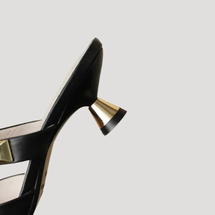 Women's Pointed Toe Heeled Mules