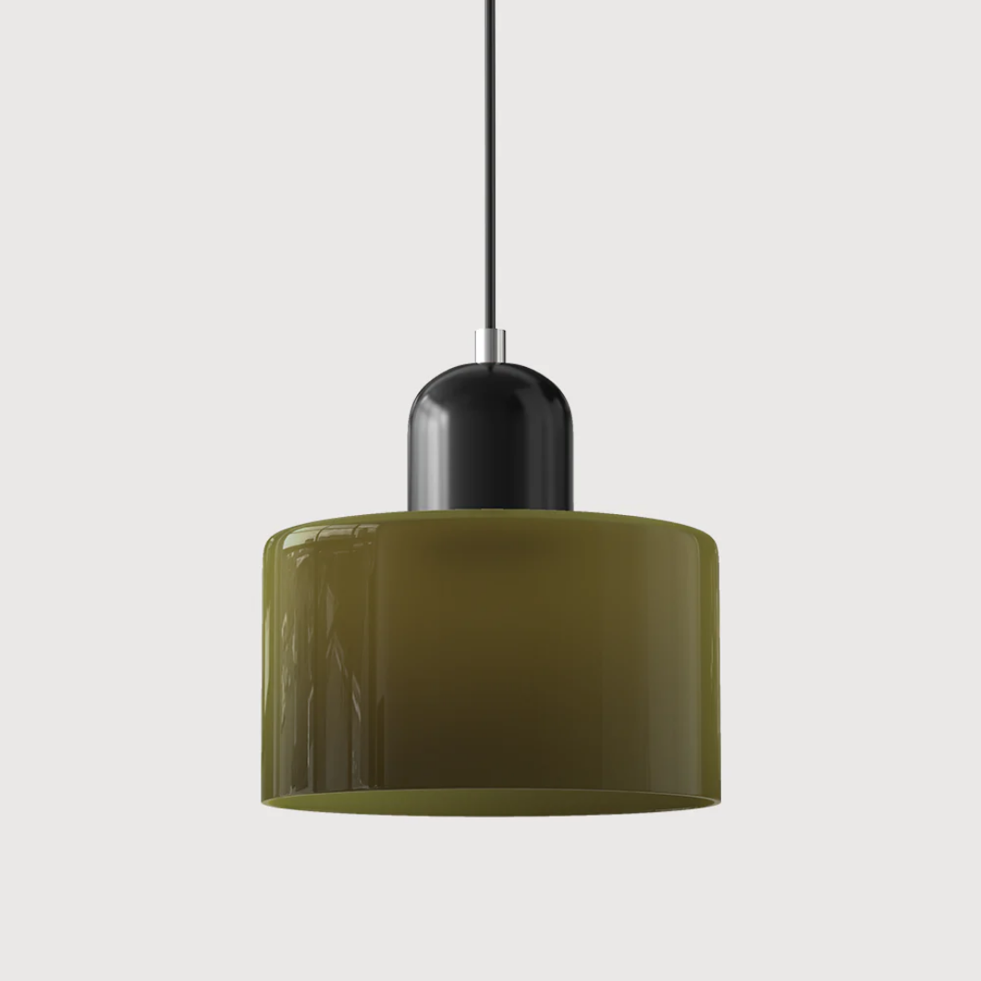 Retro Glass Pendant Lamp with Adjustable Cord