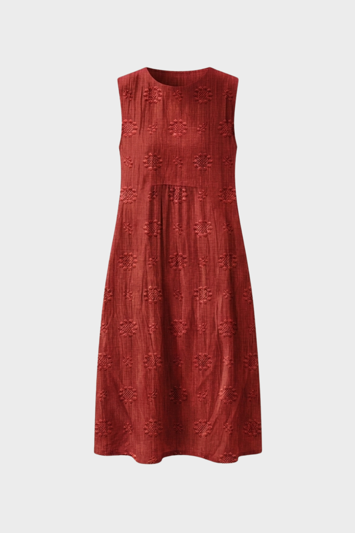 Women's Structured Midi Dress | Sleeveless