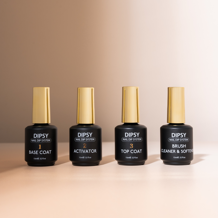 Liquid Set for Dip Powder Nails – 4-Piece Care Set