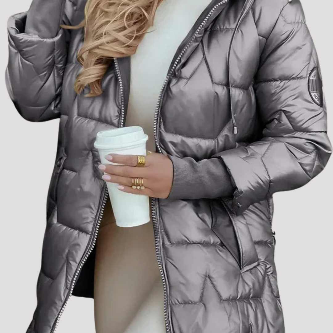 Women's Quilted Hooded Down Jacket