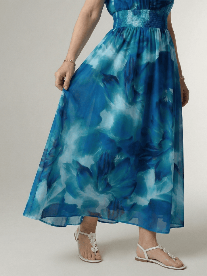 Sylin™  |  Gathered Halter Midi Dress