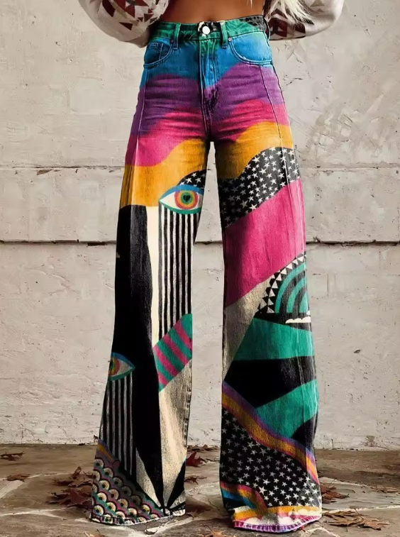 Talia™  |  Flared Bohemian Trousers