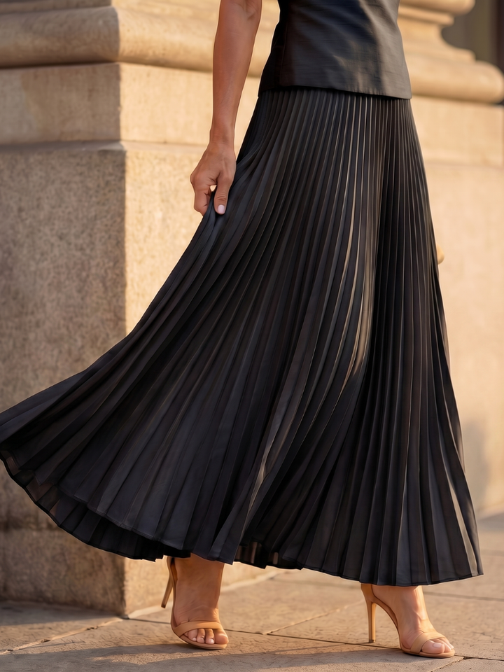 Women's Structured Bodice Pleated Skirt Set